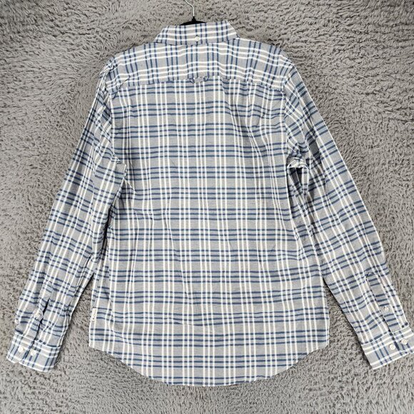 Ben Sherman Shirt Mens Medium Blue Plaid Long Sleeve Button Up *NWT* - Picture 10 of 11